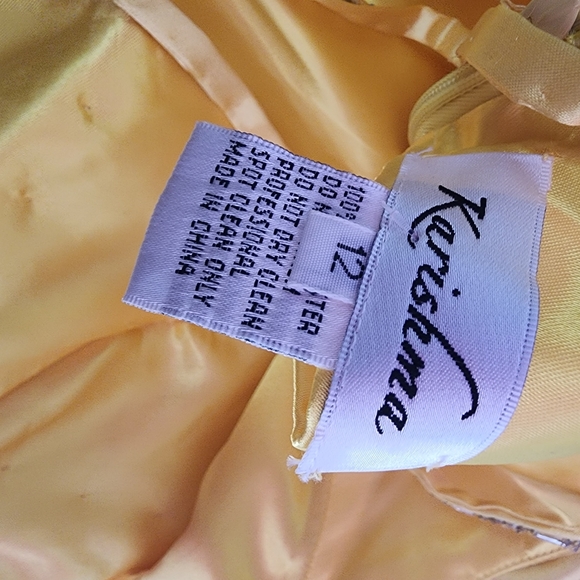 Karishma Yellow embellished maxi sleeveless dress size 12 - Picture 8 of 10